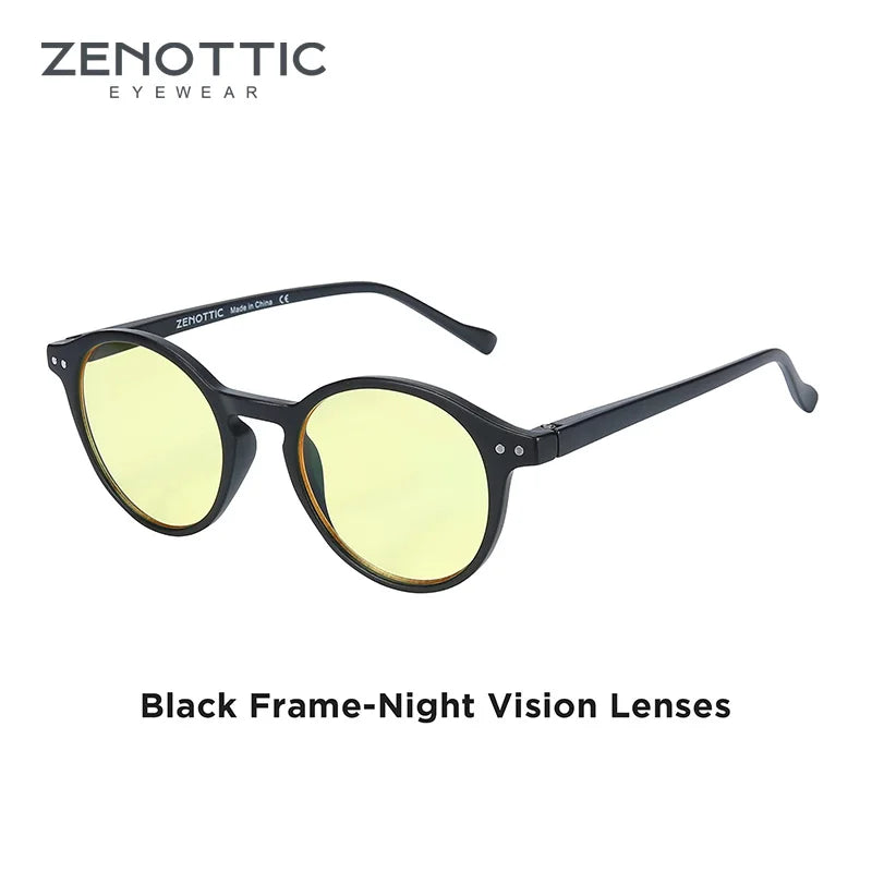Zenottic Retro Circular Polarized Sunglasses for Men and Women Small Round Vintage Style UV400 Protection