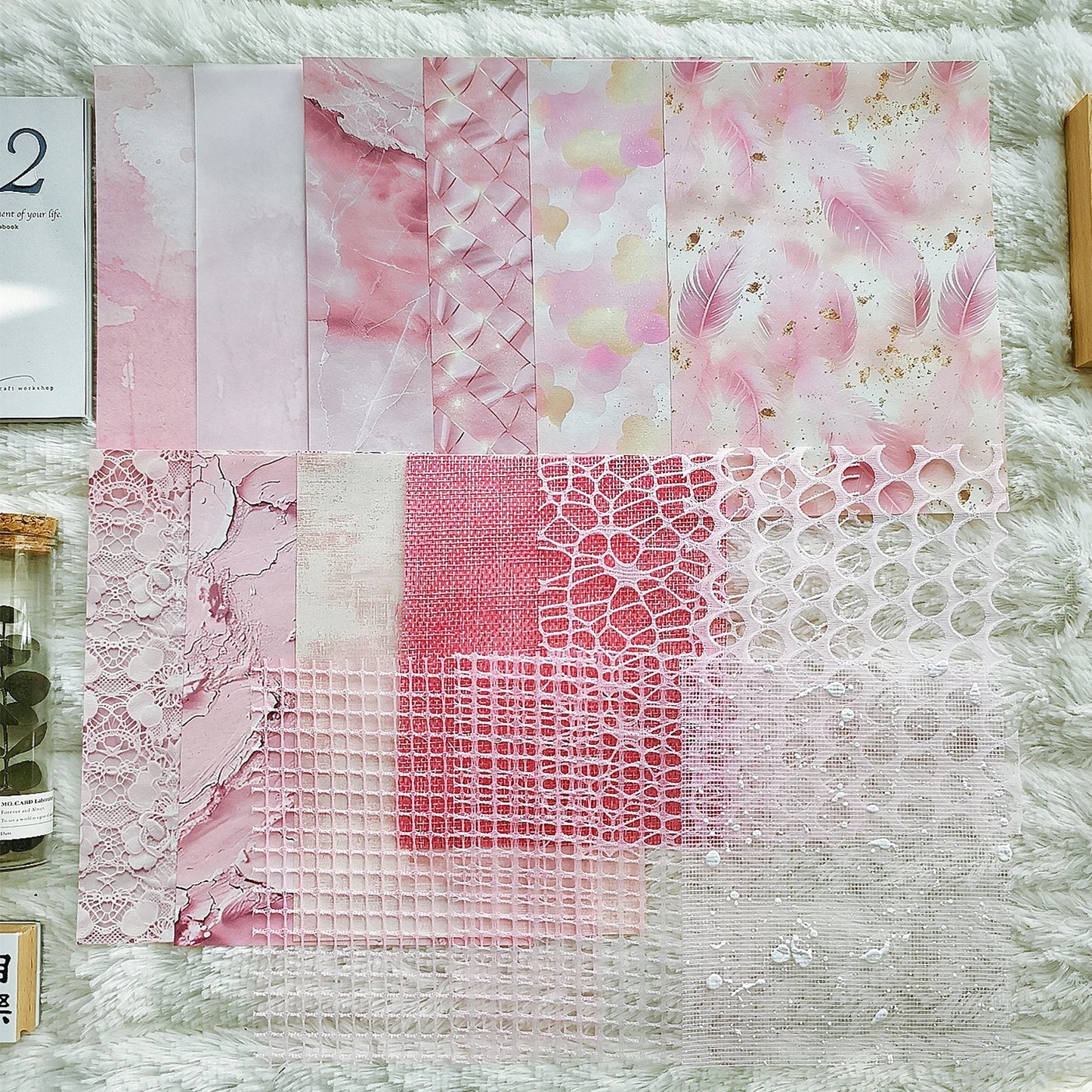 90PCS Vintage Mixed Scrapbooking Paper Collection for DIY Junk Journals Planners and Collages