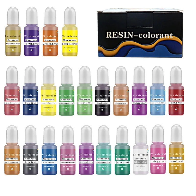 Epoxy Resin Pigment Set Liquid Coloring Agent for DIY Crafts