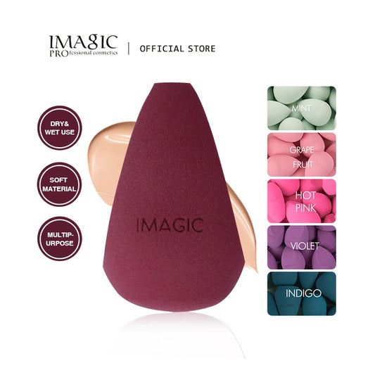 IMAGIC Professional Makeup Sponge Set 10 Pcs Ultra-Soft Wet and Dry Beauty Blender Puff for Flawless Application
