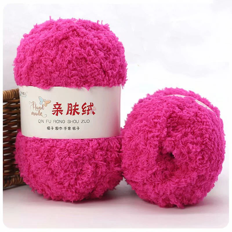 50g/Set Chenille Yarn Soft Coral Velvet for Knitting DIY