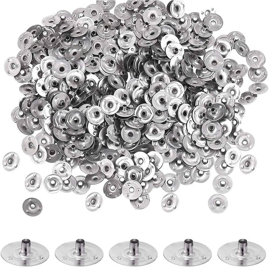100PCS Candle Wick Tabs Metal Base for DIY Candle Making