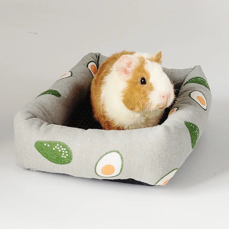 Hamster Summer Cooling Mat for Small Animals Breathable Cushion Bed Guinea Pig Chinchilla Rat Rabbit Cage Squirrel Rattan Mat