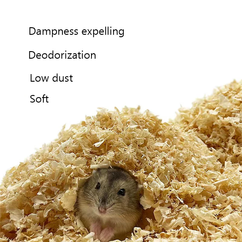 Hamster Sawdust Sterilize Deodorize Fluffy Log Sawdust Dry Warm House Padding Material Small Animal Nest Decorate Accessories