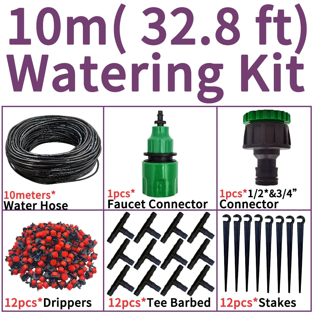 Oasis 5M to 25M DIY Drip Irrigation System Automatic Garden Watering Kit with Adjustable Drippers for Efficient Plant Care