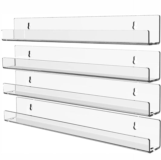 Acrylic Record Display Stand Shelf Clear Wall Mounted Holder