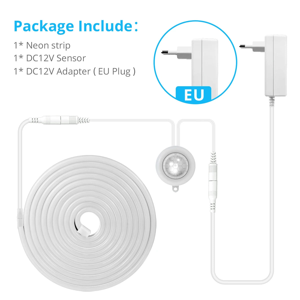 Smart Wireless PIR Motion Sensor LED Strip Light Neon Sign