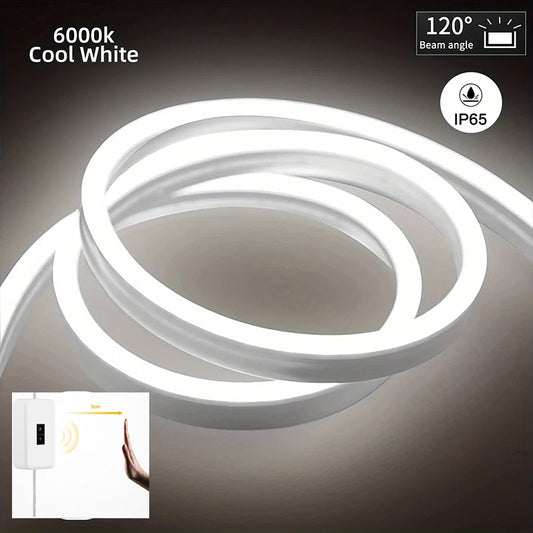 LED Neon Lights Strip Dimmable Waterproof USB Powered Motion Sensor Hand Scan Switch for Home Party DIY Neon Sign