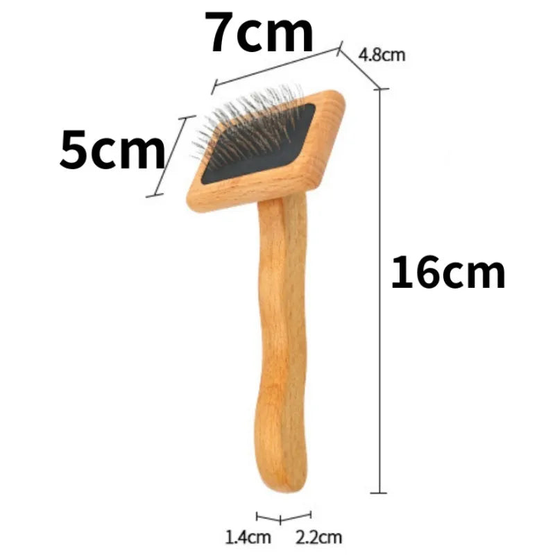 Dog Comb Wooden Dogs Brush Pet Hair Remover Dog Grooming Brush for Pet Hair Knot Opening Massage Cat Brushes Pet Accessories