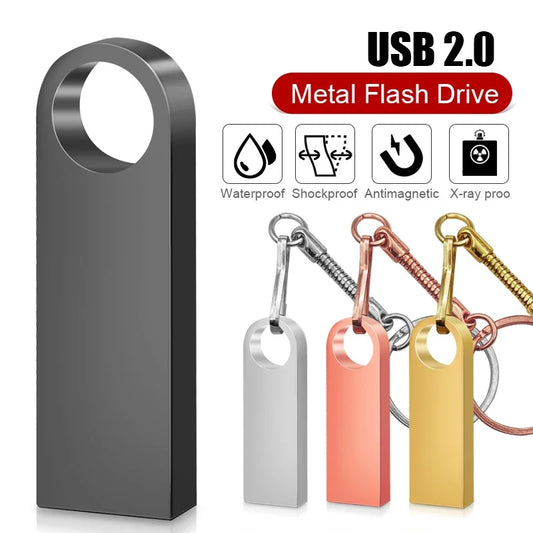 Pendrive 128GB USB creativo llave dorada USB 2.0 unidad flash USB pendrive 4GB 8GB 16GB 32GB 64GB memoria flash stick regalos