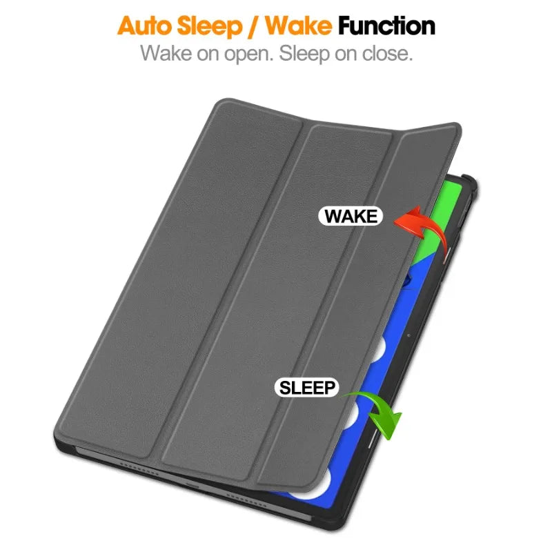 Smart Case for Lenovo Xiaoxin Pad Pro 12.7 Inch 2025 Folding Flip Stand with Auto Sleep Feature Tablet Cover