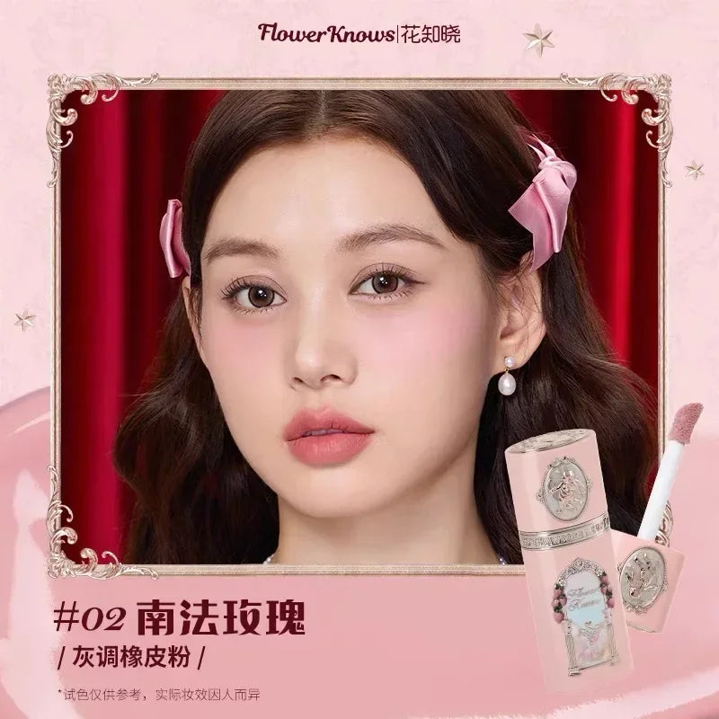 Flower Knows Strawberry Cupid Liquid Blush Long Lasting Hydrating Creamy Blusher for Effortless Makeup