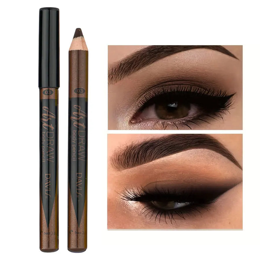 15 Color Eyeliner Lip Liner Pen, Black Blue Multicolor Metallic Pearly Glitter Matte Finish Punk Smokey Style Eye Makeup Pen