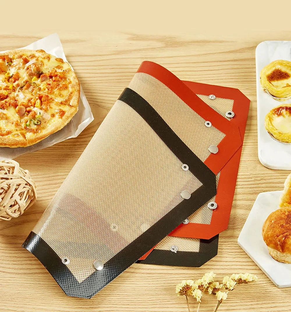 Buyyes Silicone Baking Mat Non Stick Heat Resistant Cookie Tray Leakproof Oven Liner for Easy Baking