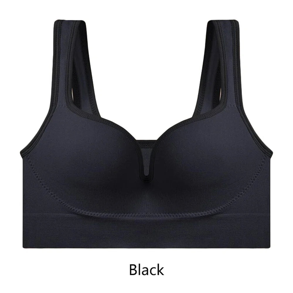 Women Seamless 3D Bra Camisole Underwear M L XL Black Ventilate Shock-Proof Crop Top Sports Fitness Yoga Casual