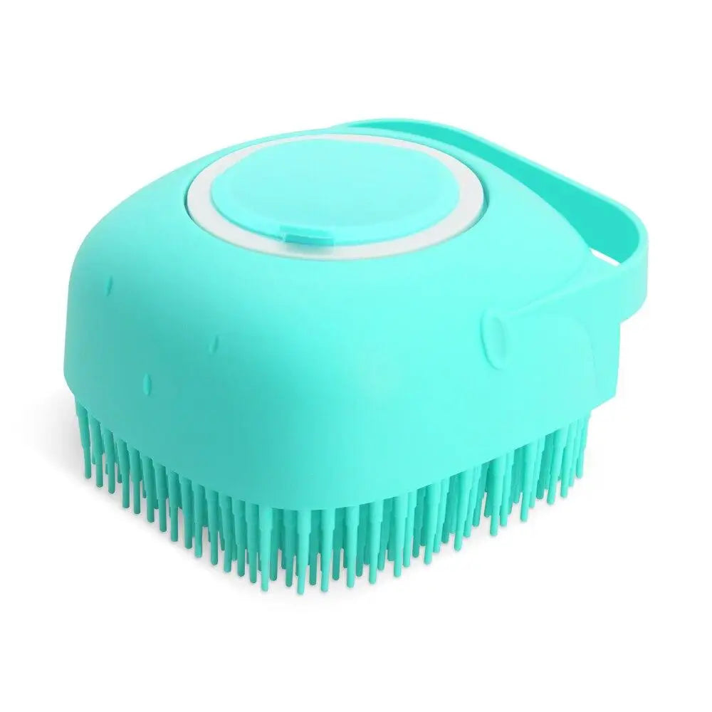 Pet Dog Shampoo Brush 2.7oz Cat Massage Comb Grooming Scrubber