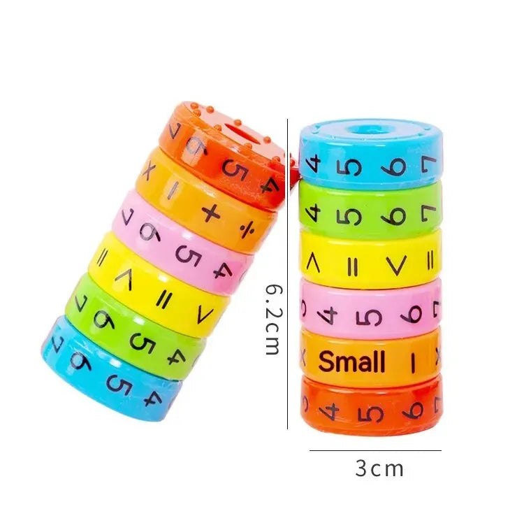 DIY Math Blocks - Perfect Birthday Gift for Boys & Girls, Preschool Learning Counting & Math Skills Tools