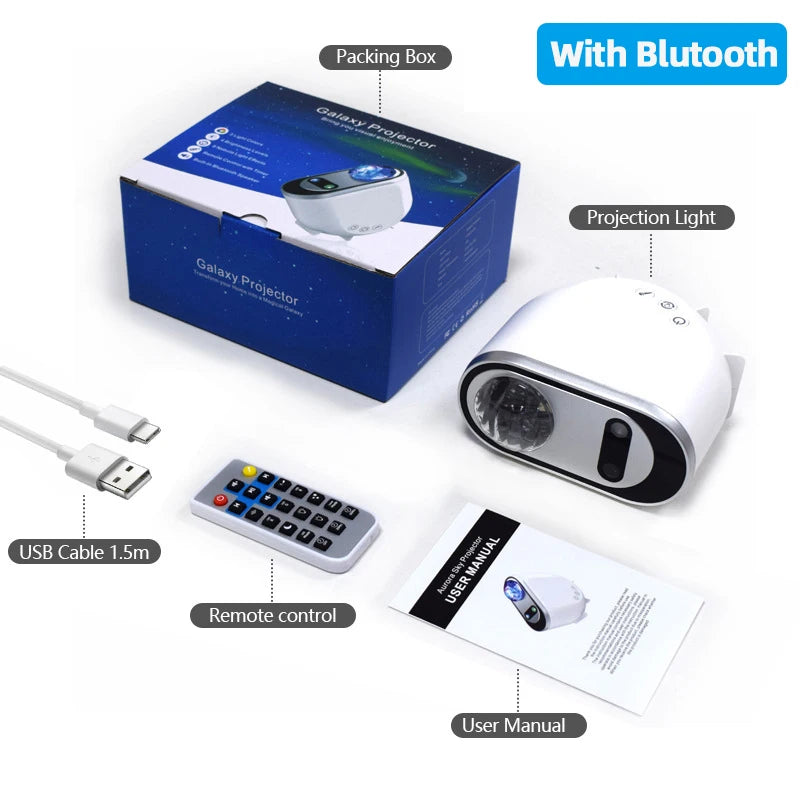 Aurora Borealis Starlight Projectors LED Galaxy Night Light Decor