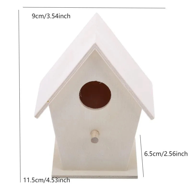 Bird Nest Garden Wooden Bird Cage Outdoor Hanging Birdhouse Box Garden Yard Decoration Pet Accessories Wooden Bird Cages