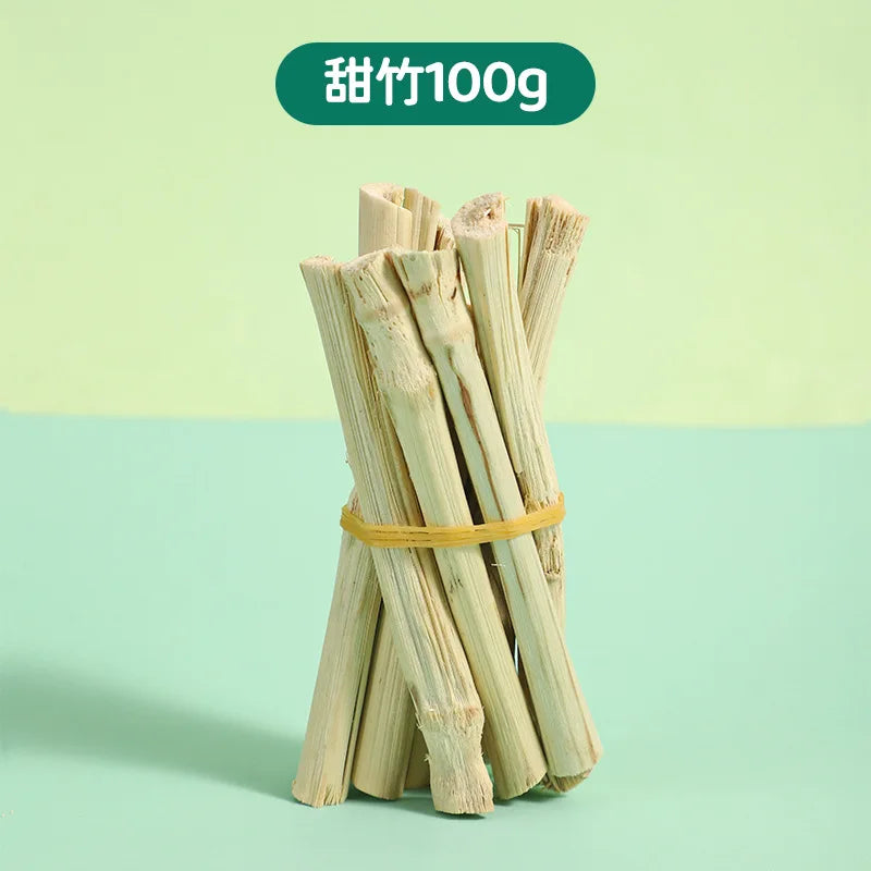 100g Rabbit Chew Sticks Natural Apple Tree Branch Molars Sweet Bamboo Sticks Teeth Clean Bite Toys for Guinea Pigs Hamster Chinc