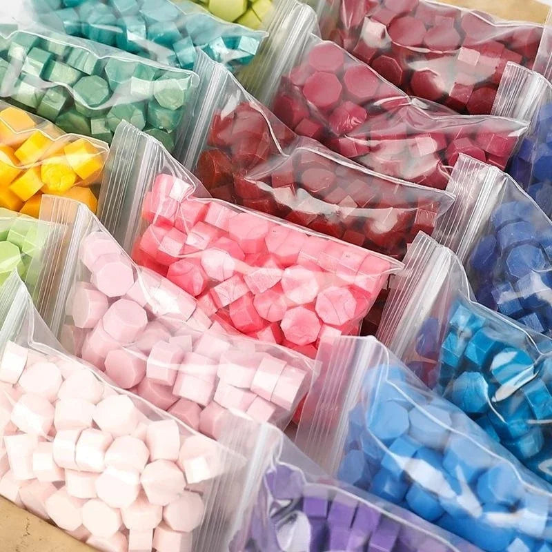 100Pc Retro Sealing Wax Seal Stamp Wax Beads for DIY Invitations
