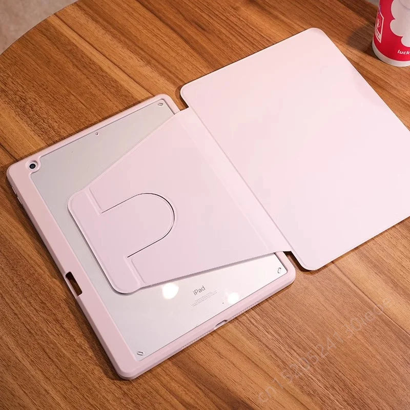 Para iPad 10.2 7.º 8.º 9.º Funda para iPad de décima generación con rotación para iPad Pro de 12,9" y 13" Air de 11" de 2024 2 3 4 5 9,7 5.º y 6.º Funda