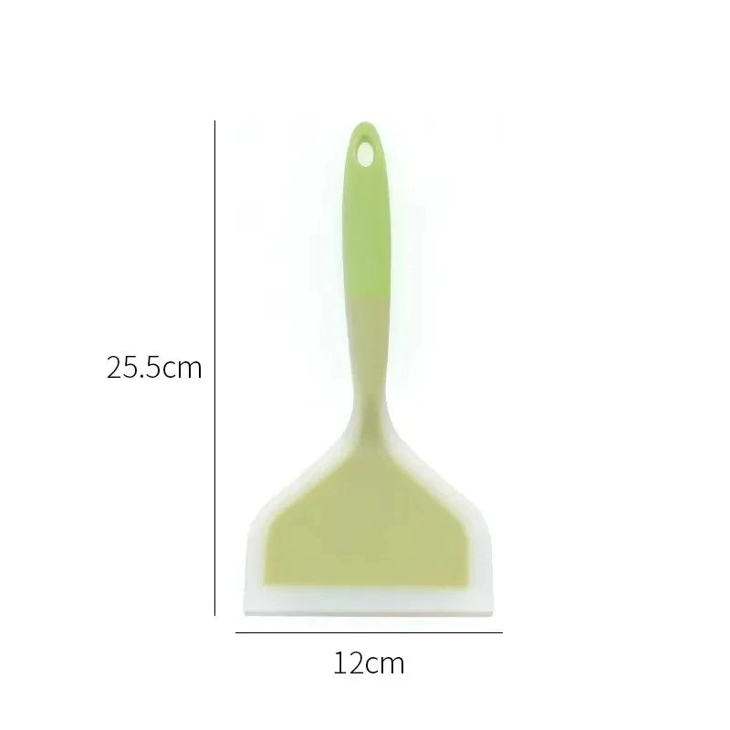 1pc Silicone Spatula Cooking Utensils Beef Meat Egg Kitchen Scraper Wide Pizza Cooking Tools Shovel Non-stick Spatula