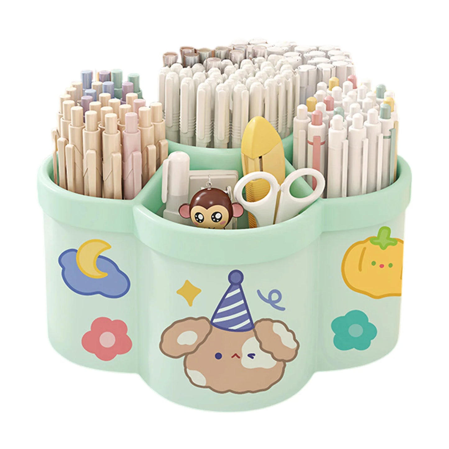 360 Degree Rotating Pen Holder Multifunctional Desk Organizer for Makeup and Stationery