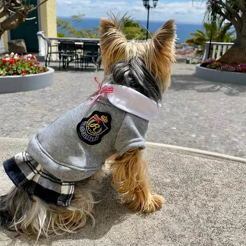 Couple Pet Dog Uniform Clothes for Small Medium Dogs Costume Puppy Pet Shirt Clothes for Dogs