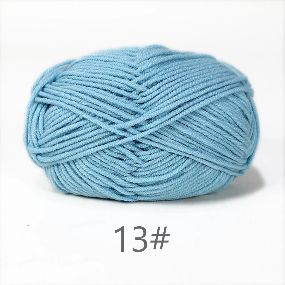 A1-1 50g Set Soft Milk Cotton Yarn for Knitting and Crochet