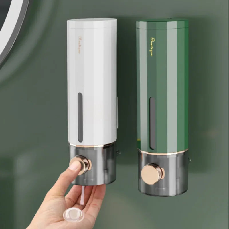 Manual Wall Mounted Soap Dispenser for Bathroom and Hotel Use - Versatile Hand Soap and Shower Gel Dispenser
