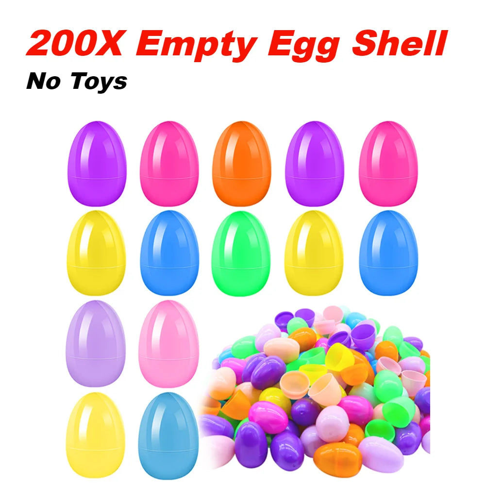 12/20/24/48Pcs Prefilled Easter Eggs with Plush Toys for Kids