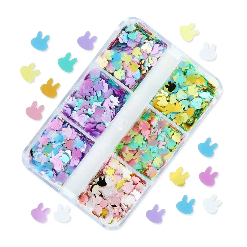 Holographic Glitter English Alphabet Flakes For DIY Resin