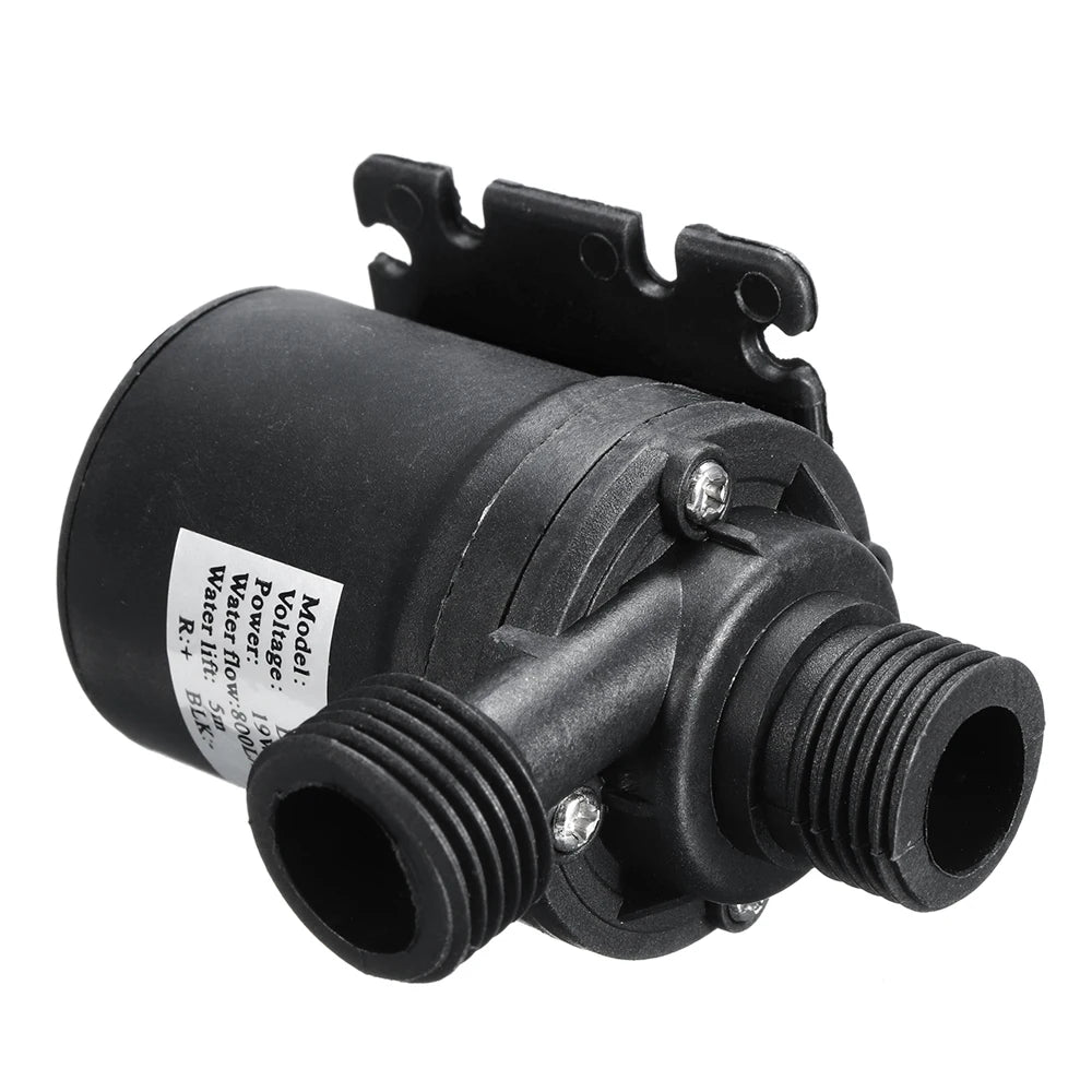 Minibomba de agua ultra silenciosa, motor sin escobillas de 12 V/24 V CC, sumergible, adaptador para acuario, fuente de estanque para pecera y jardín