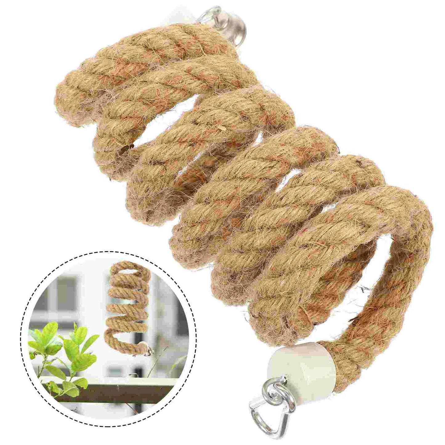 2M Durable Cotton Climbing Rope Toy Bird Rope Perch Parrot Swing Stand Rope Perches For Cages Pet Accessories Hanging Bird Toy
