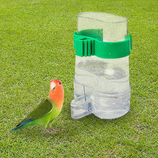 Automatic Bird Water Dispenser Bird Drinking Feeder Transparent Bird Cage Water Fountain for Budgie Cockatiel Lovebird Canary