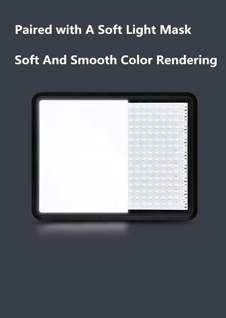 8/12 Inch LED Photography Video Light Panel Kit With Tripod