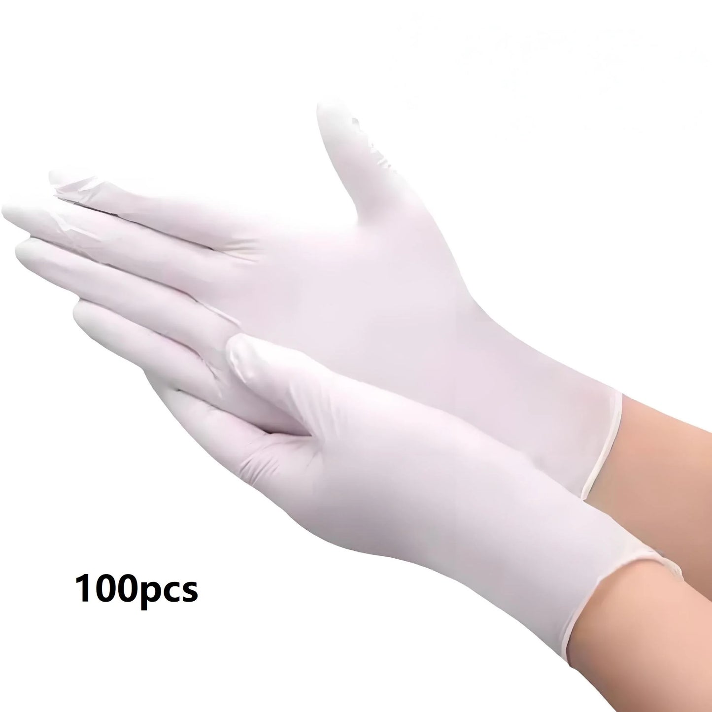 Pink Nitrile Disposable Household Gloves XS to L Elastic Latex Free Waterproof Durable Cleaning Tool