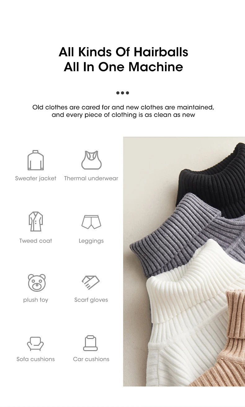 Electric Lint Remover For Clothes Fuzz Fabric Hair Ball Trimmer Portable USB Charging