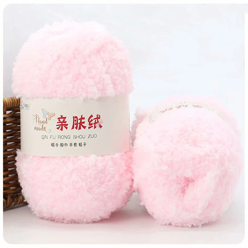 50g/Set Chenille Yarn Soft Coral Velvet for Knitting DIY
