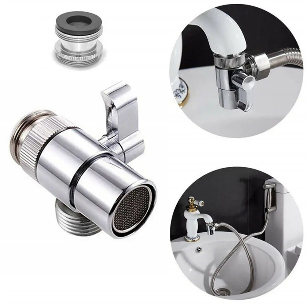 M22/M24 Switch Faucet Adapter Kitchen Sink Splitter Diverter Valve Water Tap Connector for Toilet Bidet Shower Bathroom Kitchen