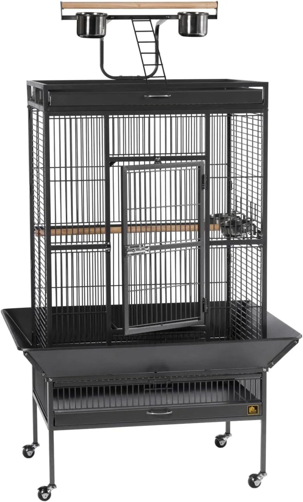 Hendryx Signature Select Series Wrought Iron Bird Cage in Black