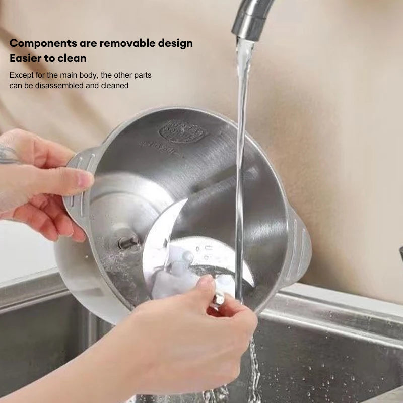 Electric Meat Mincer Grinder 5L Stainless Steel Food Processor