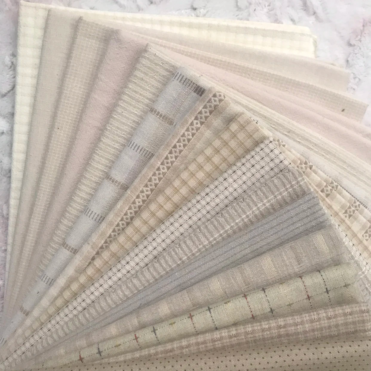 15pc 23*33cm Japanese Yarn Dyed Cotton Fabric Bundle for Crafting