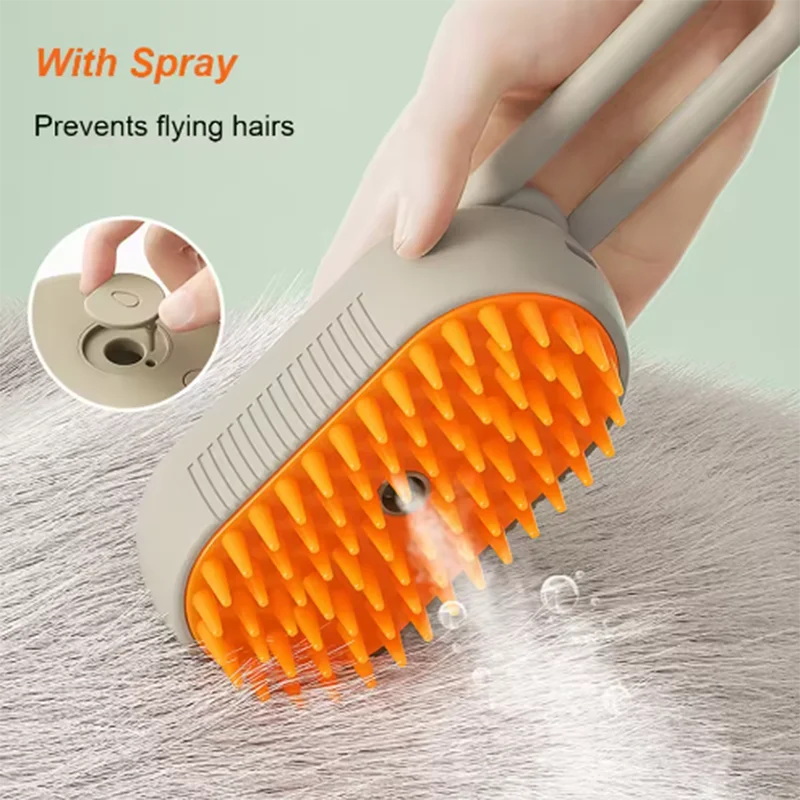 Pet Comb Cat Dog Pet Spray Massage Comb Cleaning Hair Removing Comb Dog Comb Spray Anti-Skies Comb Pet Bath Brush