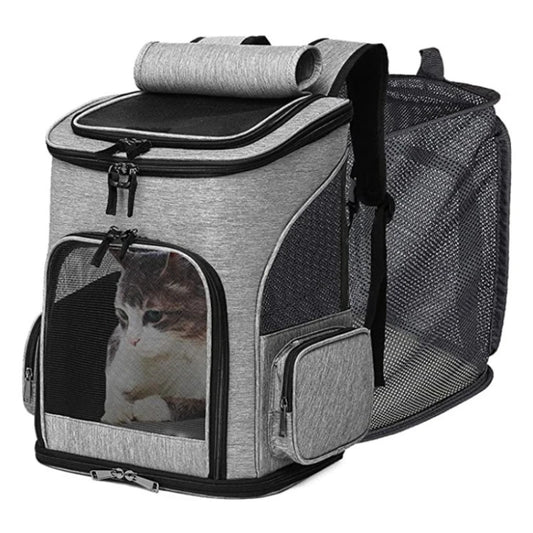 Breathable Pet Cat Carrier Backpack Foldable Pet Carrier Transport Travel Bag Expandable Large Capacity Creative for Cats Dogs