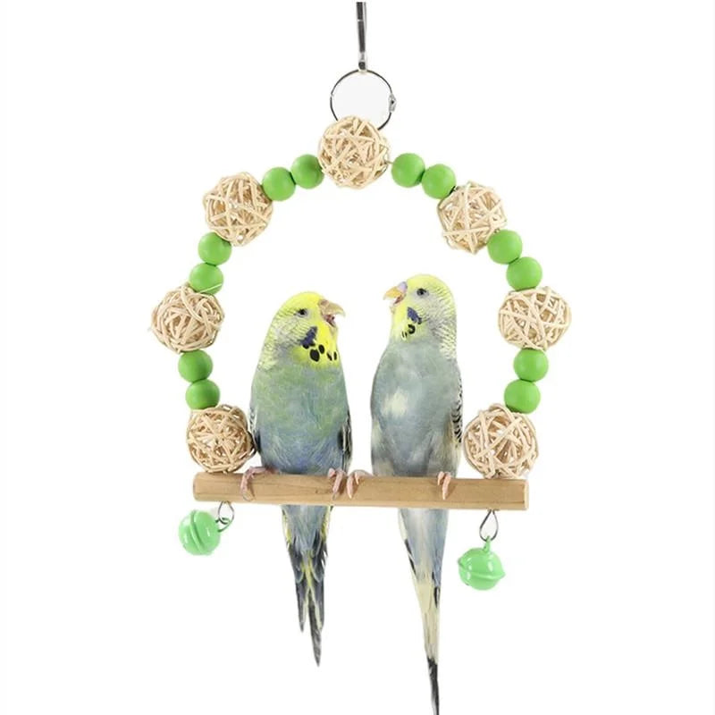 Bird Toy Swing Parrot Toy Swing Supplies Parrot Hammock Pet Toy Pet Supplies accesorios para pájaros  попугаи