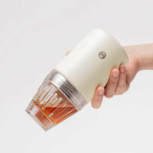 Crystal Eye Travel Brewer – 300ml Portable 2-in-1 Coffee Cup with 155# Filter Compatibility