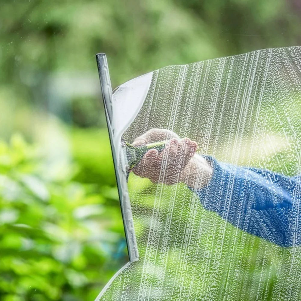 Stainless Steel Shower Squeegee and Glass Wiper Cleaner for Spotless Bathroom Mirrors and Windows