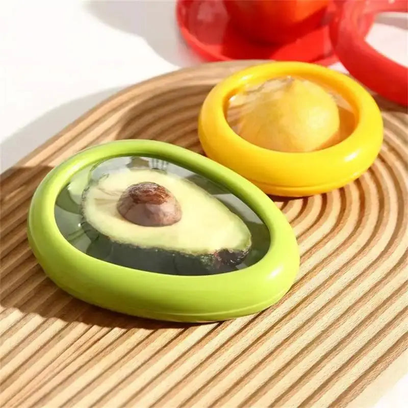 1pc Fruit Fresh-keeping Cover Avocado Food Storage Box Vegetable Preservation Seal Cover Colored Kitchen Tools Kitchen